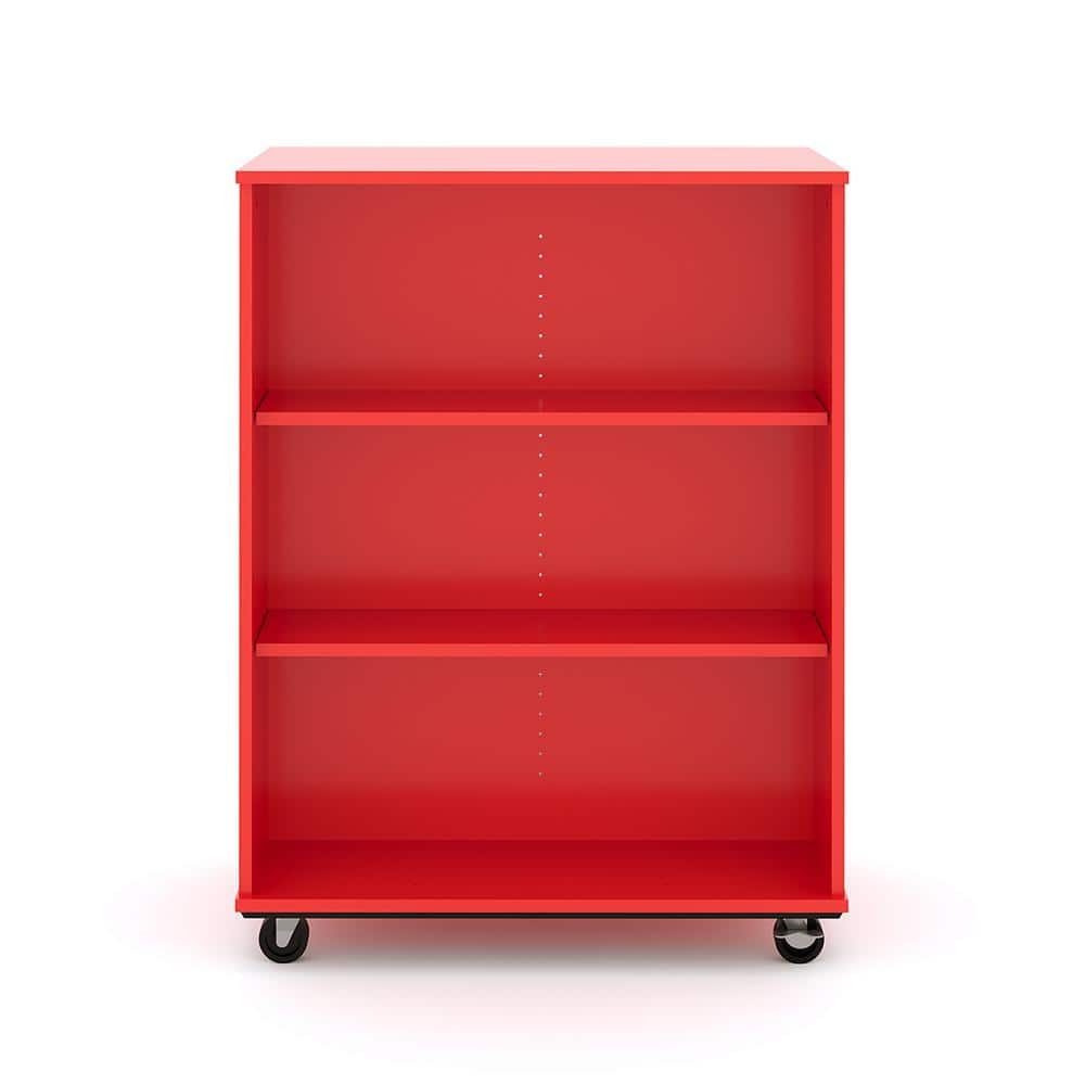 36 in. W x 48 in. H, Red, Open Double Sided Mobile Storage Locker Nursery C
