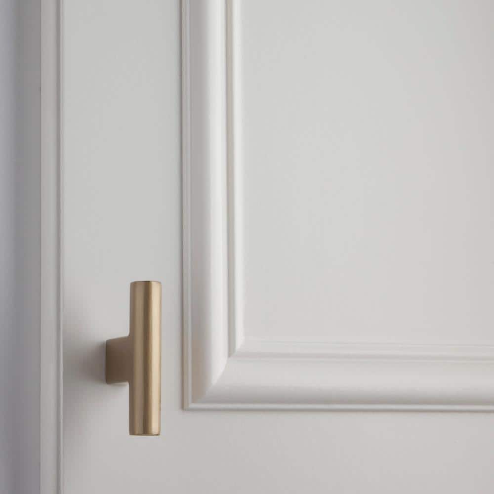 Vail 2" Satin Brass T-Handle Bar Knob