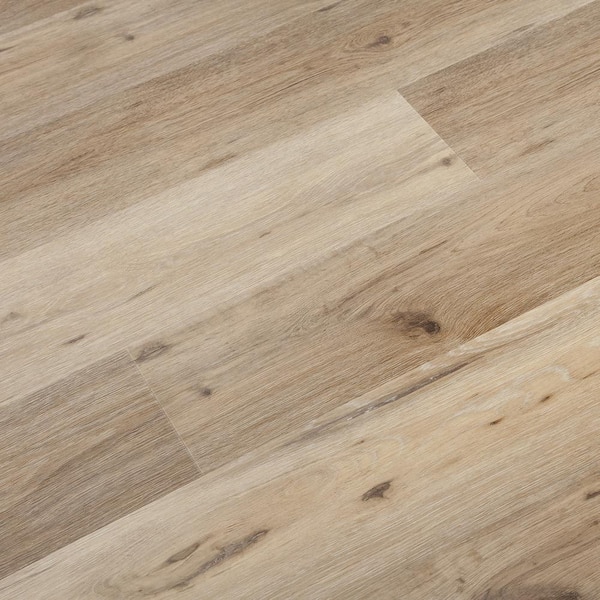 Dekorman Take Home Sample-European Gray Oak 20 MIL x 7.1 in. W x 9 in. L Waterproof Click Lock Luxury Vinyl Plank Flooring
