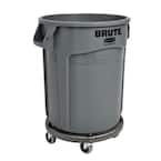 Rubbermaid Commercial Products Brute 32 Gal. Trash Can Plus Dolly Combo ...