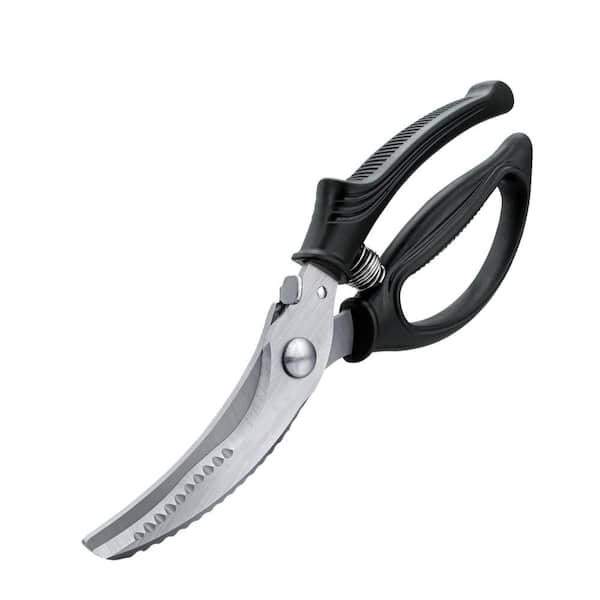 Heavy Duty Kitchen Shears with Anti-Slip Handle Safety Lock Stainless Steel Poultry Scissors for Meat Chicken