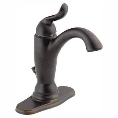 Linden Single Hole Single-Handle Bathroom Faucet with Metal Drain Assembly in Venetian Bronze