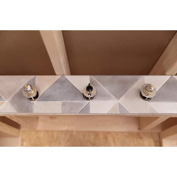 Delta Express ソフビ＋LPセット Delta 2-Handle Flexible Mount Roman Tub Faucet Rough-In Kit with