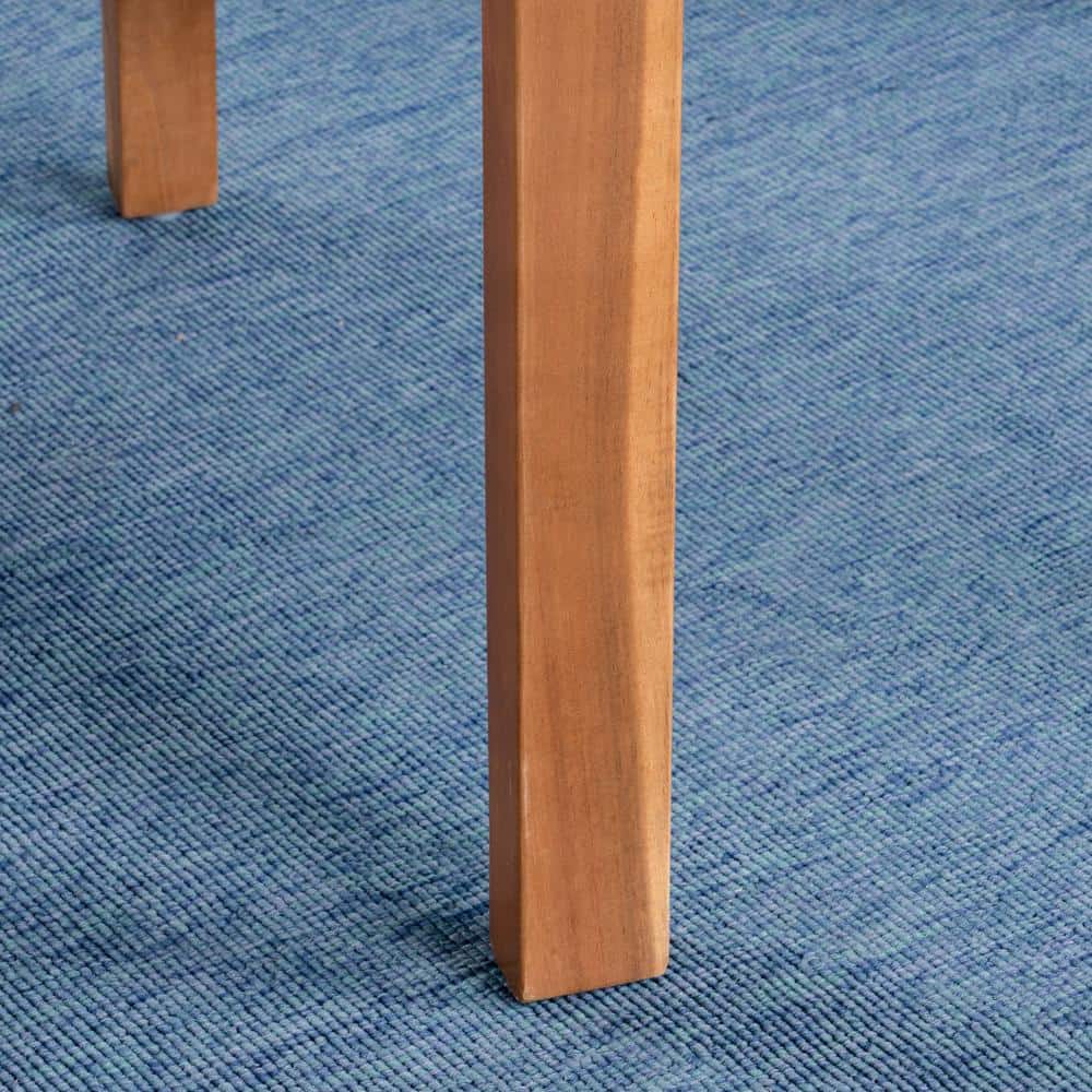 Caroline Teak Acacia Wood Outdoor Dining Chairs, Set of 2