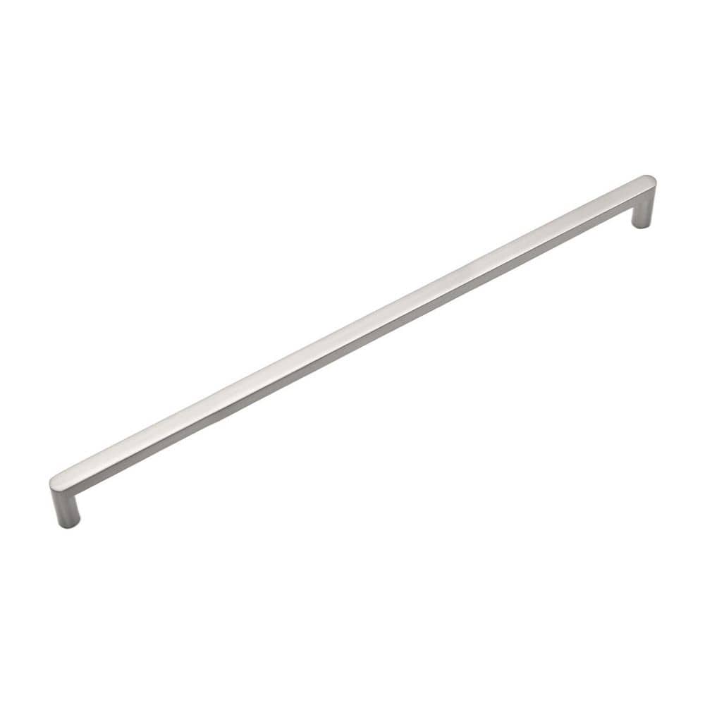 Bristol Collection Handle Pull - 12 in. Center to Center Satin Nickel Bar Cabinet Pull price history on PriceWatchPro