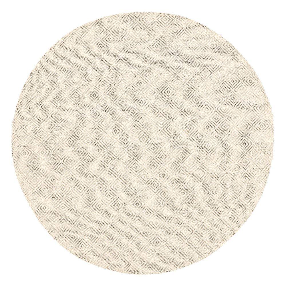 Natura 6 ft. x 6 ft. Ivory/Light Gray Geometric Round Rug price history on PriceWatchPro