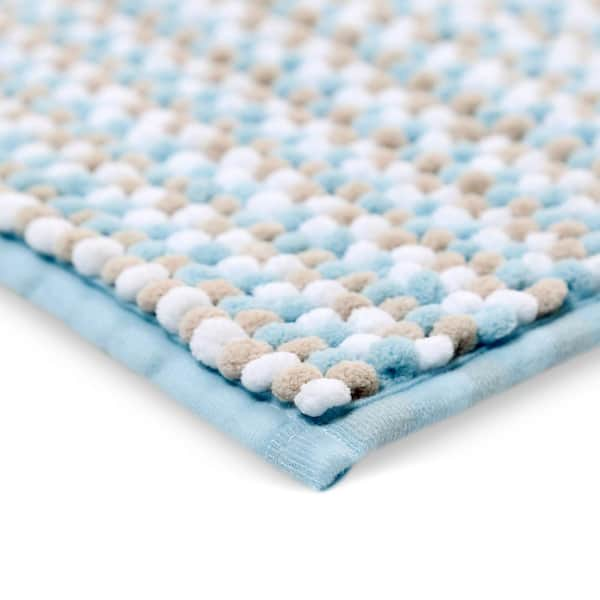 Home Dynamix Super Sponge Bath Mat - Bright Blue 17 in x 24 in