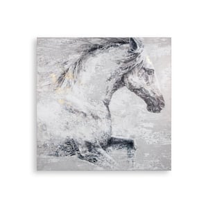 "Classic Horse" Unframed Canvas Animal Art Print 31.5 in. x 31.5 in.