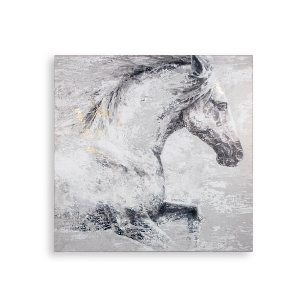 art for the home "Classic Horse" Unframed Canvas Animal Art Print 31.5 in. x 31.5 in.