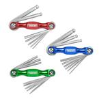 3-Piece Aluminum Folding Metric Hex/SAE Hex Wrench and Torx Key Set