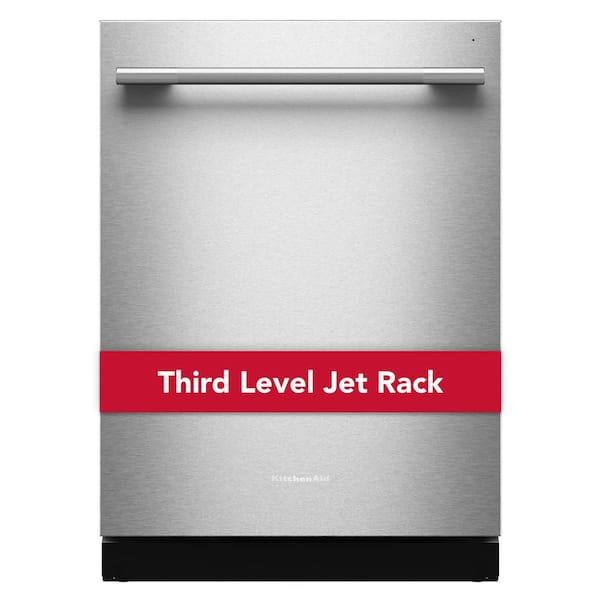24 in. Top Control Built-In Tall Tub Dishwasher in PrintShield Stainless with 40+ Total Wash Jets