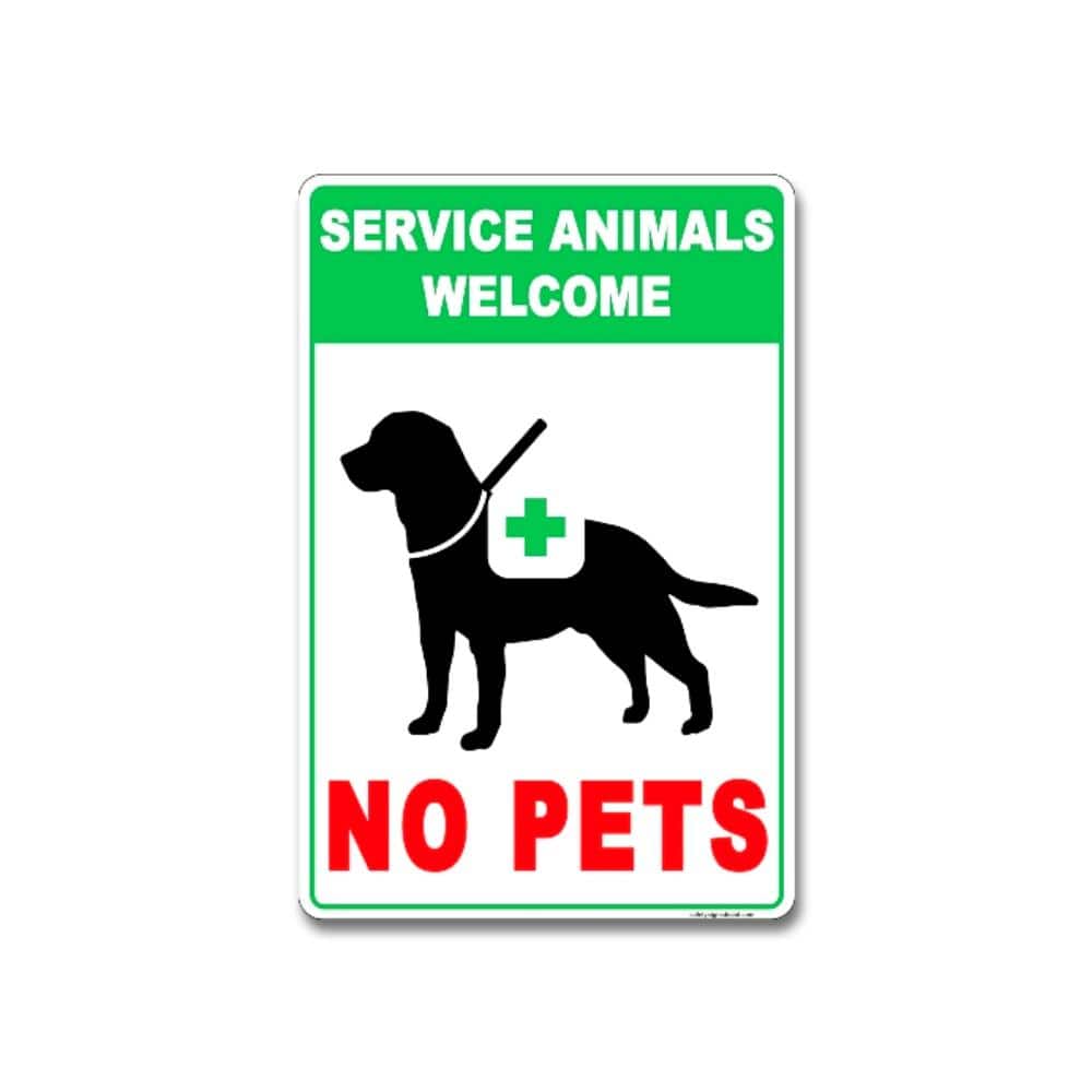 Gloss Sign Vinyl Adhesive Sticker Notice No Dogs Allowed Except Assistance Dogs 