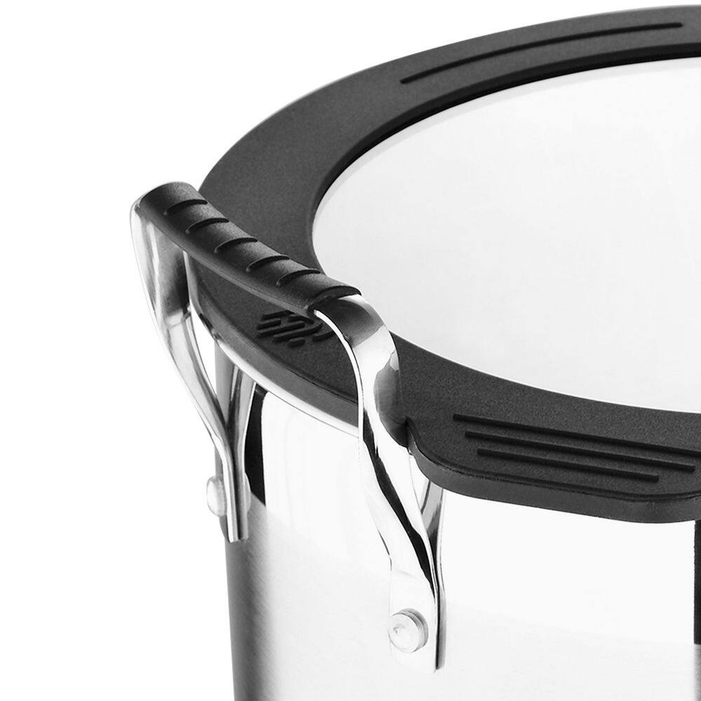 MasterPRO 7.3 Qt Stainless Steel Stock Pot with Glass Lid