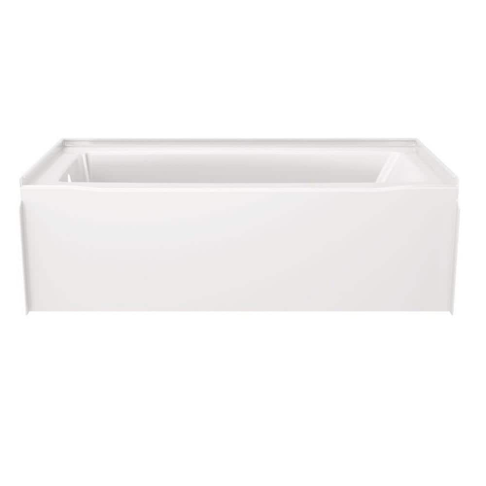 Delta Classic 500 60 inch x 30 inch Soaking Bathtub with Left Drain in High Gloss White