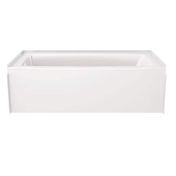 Delta Classic 500 60 in. x 30 in. Soaking Bathtub with Left Drain in High Gloss White
