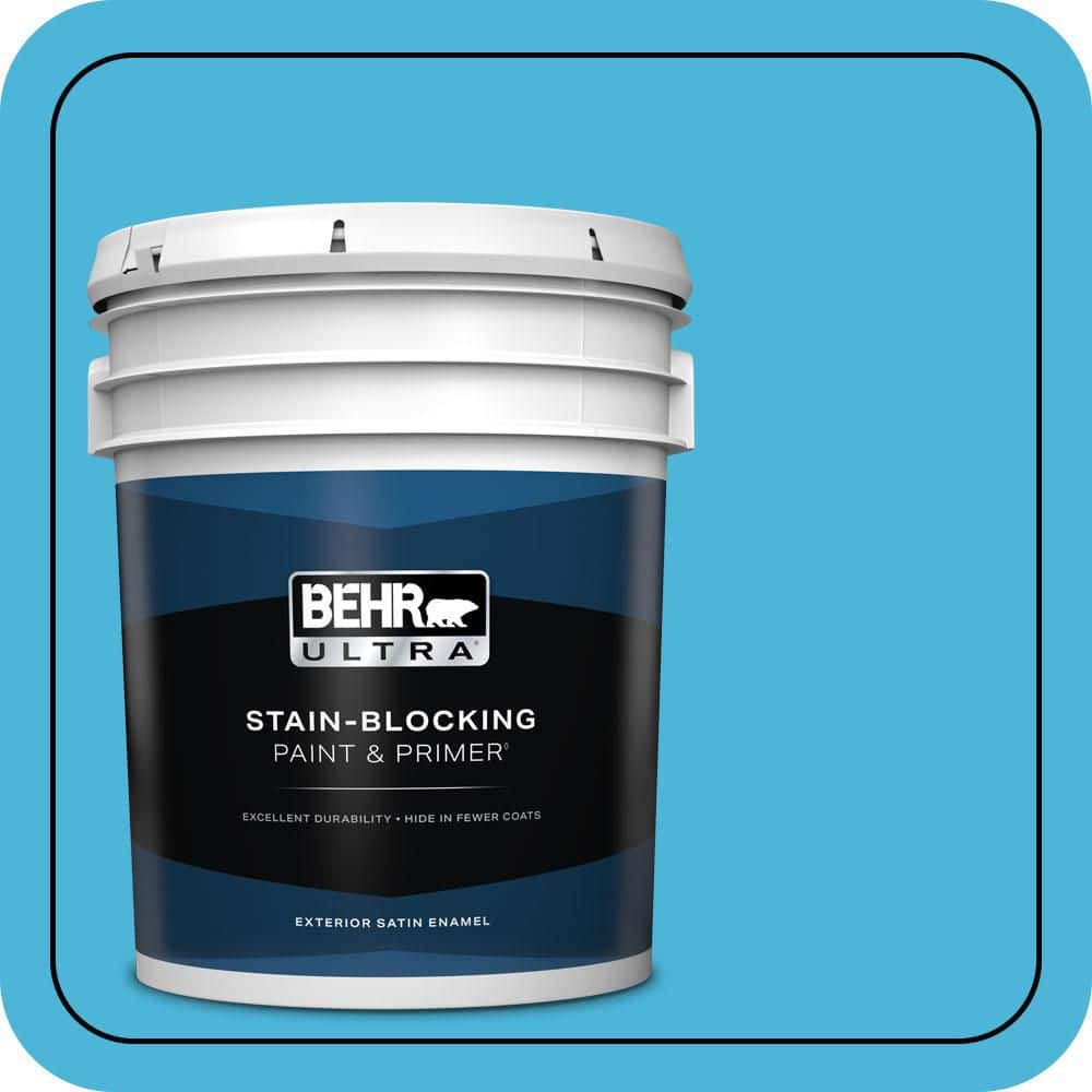 5 gal. #P490-4 Aztec Sky Satin Enamel Exterior Paint & Primer price history on PriceWatchPro