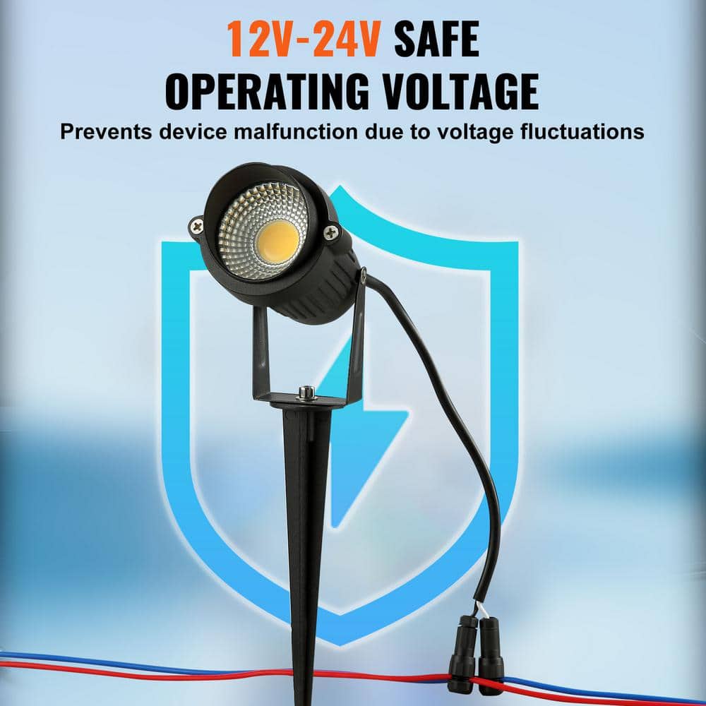 Multipack Low Voltage LED Pathway Spotlights in Aluminum