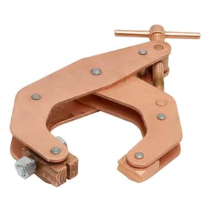 4-1/2 in. Jaw 400 Amp Deep Reach T-Handle Cantilever Weld Ground Clamp
