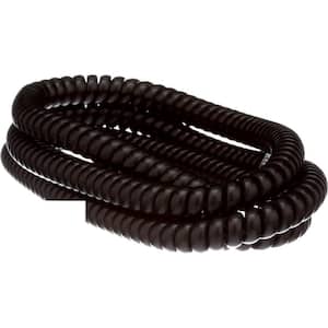 25 ft. Coiled Phone Cord, Black