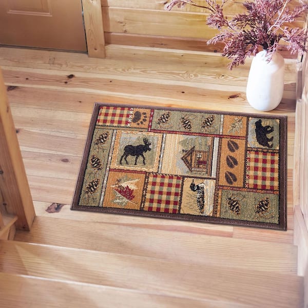 Nature Lodge Multi-Color 2 ft. x 3 ft. Indoor Area Rug