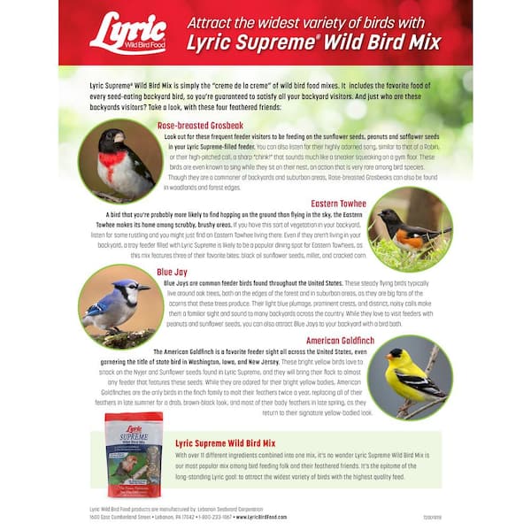 Member's Mark Supreme Blend Wild Bird Food (40 lbs.) - Sam's Club