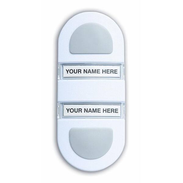 Heath Zenith Wireless Battery Operated White Multi-Chime Push Button-DISCONTINUED