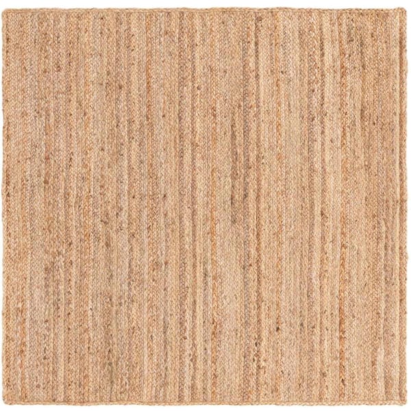 Braided Jute Dhaka Natural 5 ft. 1 in. x 5 ft. 1 in. Area Rug