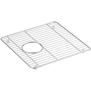Cairn 13.75 in. x 14 in. Stainless Steel Kitchen Sink Bowl Rack