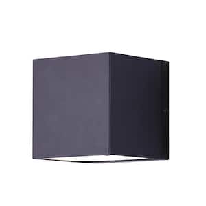 Alexia 4.25 in. Matte Black LED Sconce with Acrylic Lens