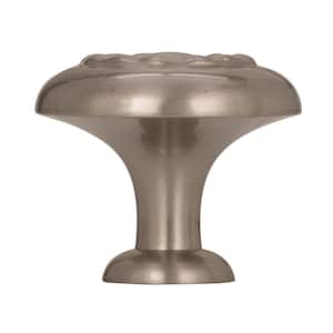 Inspirations 1-1/4 in. (32mm) Traditional Satin Nickel Round Cabinet Knob