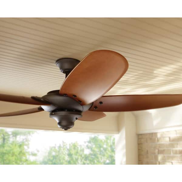Home Decorators Collection Altura 60 In Indoor Outdoor Oil Rubbed Bronze Ceiling Fan With Downrod And Reversible Motor Light Kit Adaptable 26660 - Home Decorators Collection Altura 60 Inch Outdoor Ceiling Fan