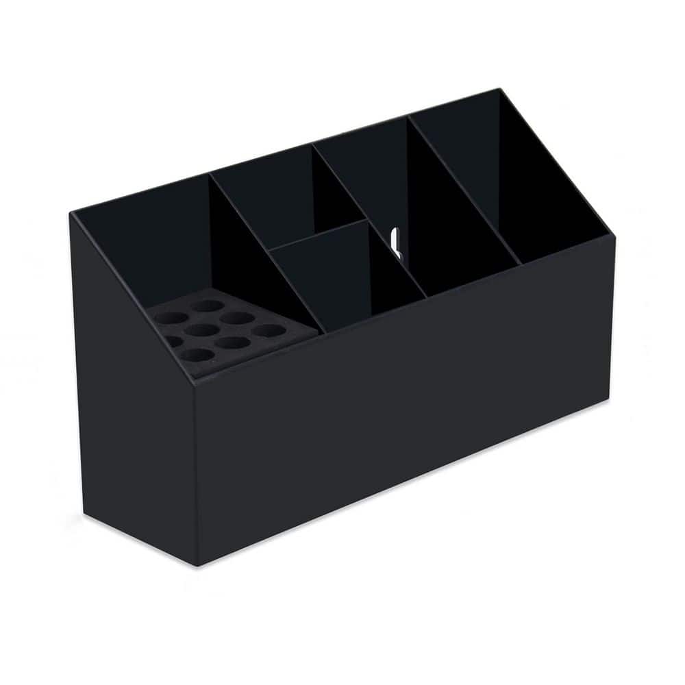 Countertop Hair Tool Organizer in Black for Scissors, Brushes, Combs, Clips, Salon or Bathroom Storage price history on PriceWatchPro