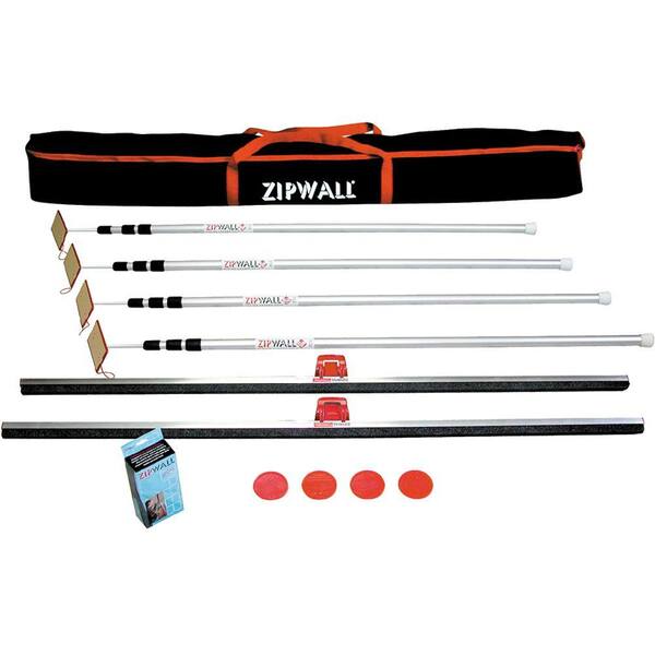 ZipWall 12 ft. Dust Barrier System Kit