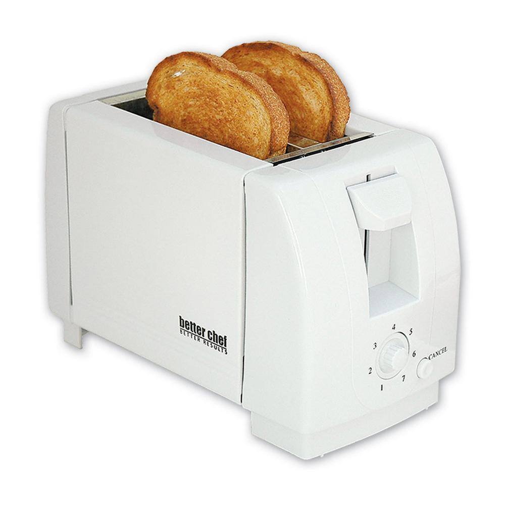 white 2 slice toaster