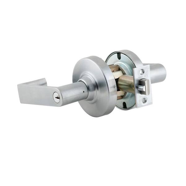 Schlage Rhodes Double Cylinder Satin Chrome Commercial Storeroom Lever-DISCONTINUED