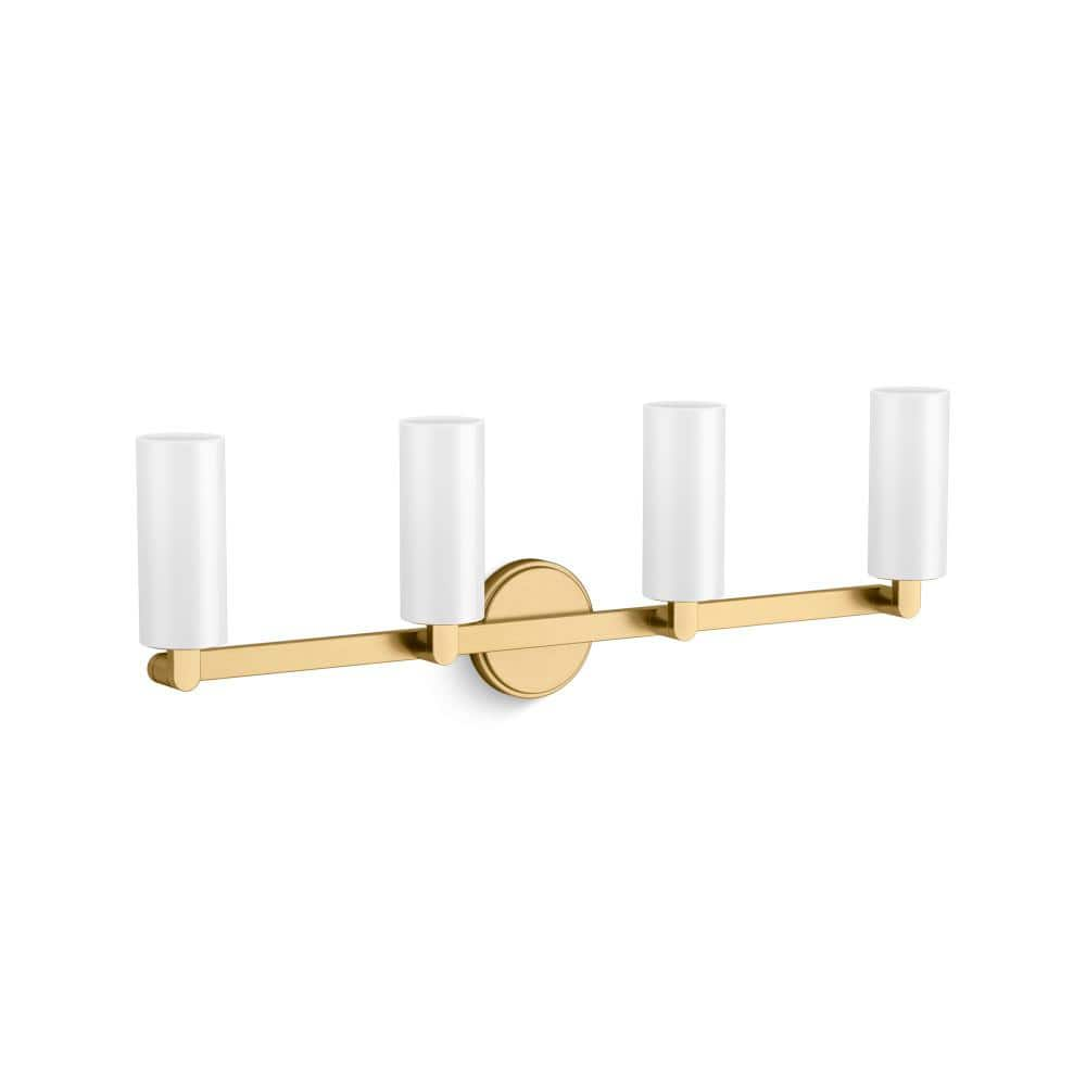 KOHLER Crue 4-Light Brushed Moderne Brass Wall Sconce 35875-SC04-2GL ...