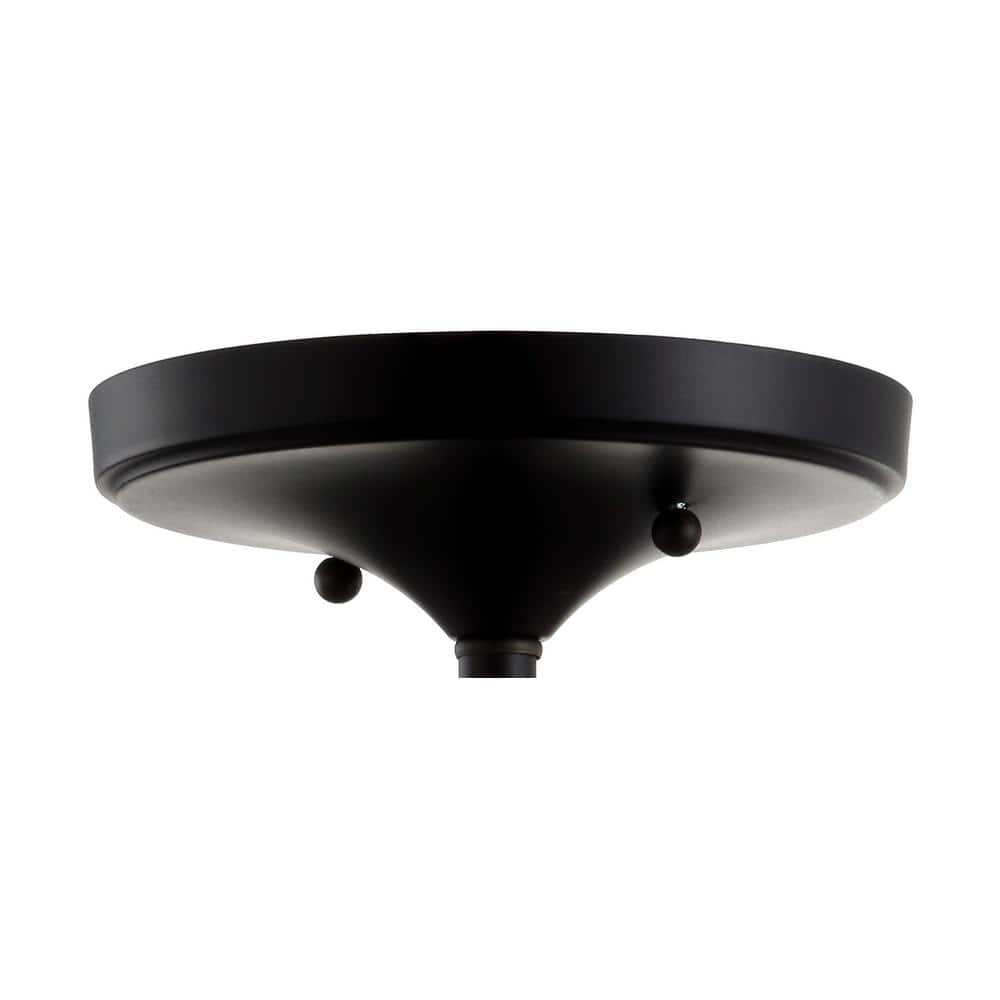 Contemporary Bronze Crystal 10" LED Flush Mount Chandelier