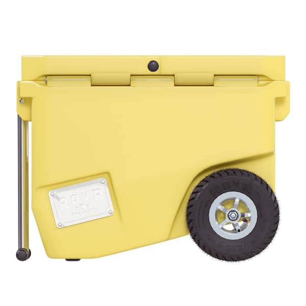RovR RollR 60 qt. Wheeled Hard Cooler with Tow Handle (SUNNY SIDE
