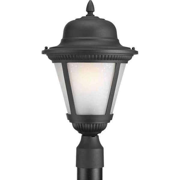Progress Lighting Westport Collection 1-Light Black Fluorescent Outdoor Post Lantern