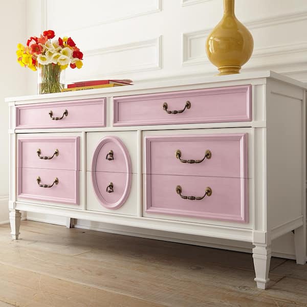 Small Chest of Drawers Painted in Pink Annie Sloan Chalk Paint