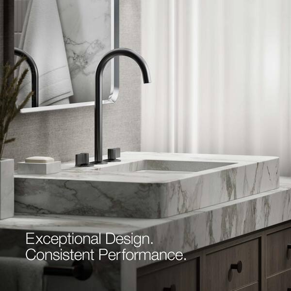 KOHLER Components Bathroom Sink Spout with Tube Design, Matte Black