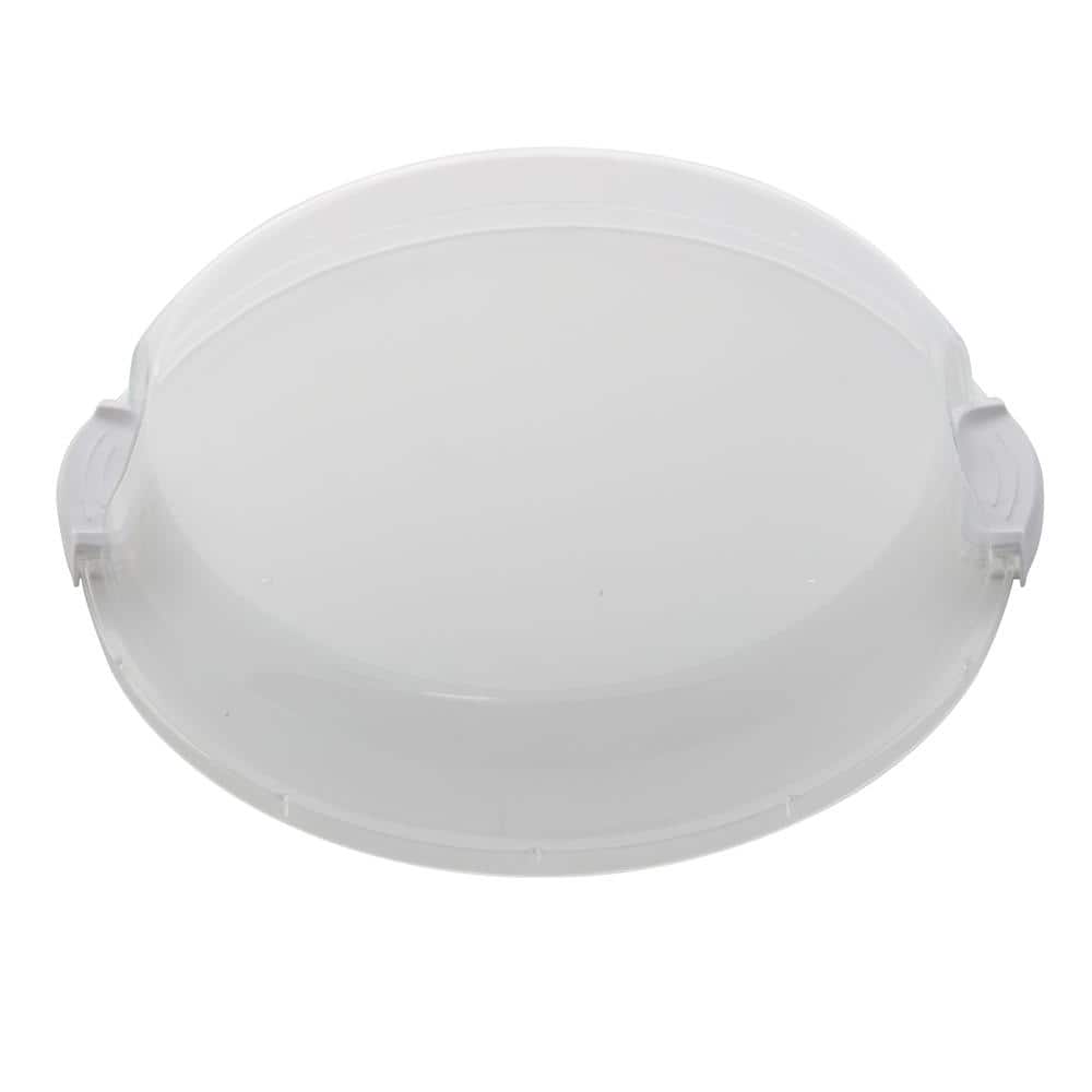 Acacia Round Lazy Susan with Clear Locking Lid and Compartments