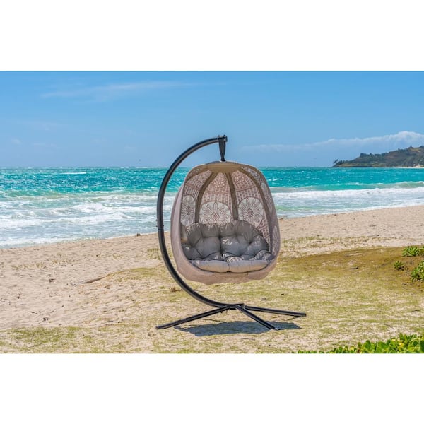 ITOPFOX 43 in. Free Standing Beige Dreamcatcher Design