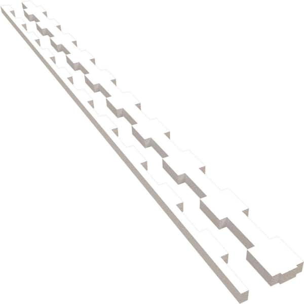 Ekena Millwork Midland 47 in. H x 0.75 in. W Slatwall Panels in PVC 30-Pack