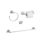 KOHLER Devonshire 4-Piece Bath Hardware Set in Polished Chrome ...