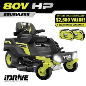 80V HP Brushless 30 in. Battery Electric Cordless Zero Turn Riding Mower with (2) 80V 10 Ah Batteries and Charger