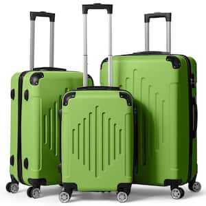 Nested Hardside Luggage Set in Matcha Green, 3 Piece - TSA Compliant