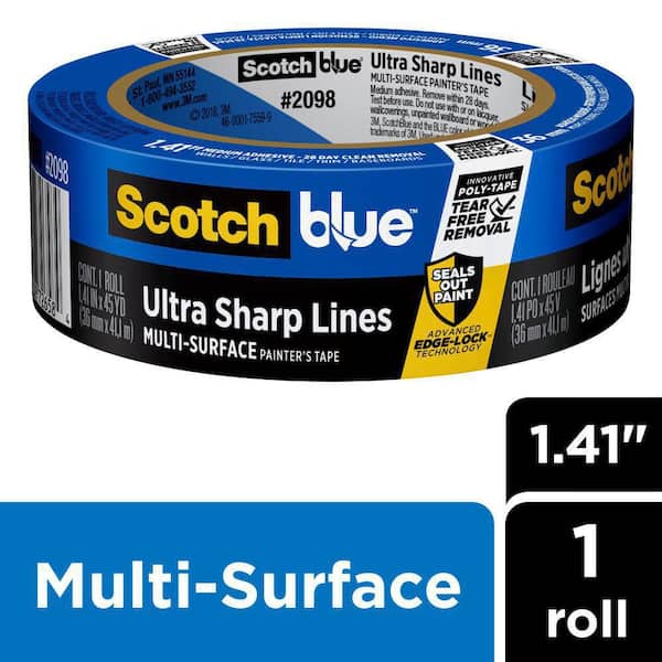 3M ScotchBlue 1.41 in. x 45 yds. Ultra Sharp Lines Multi-Surface Painter's Tape