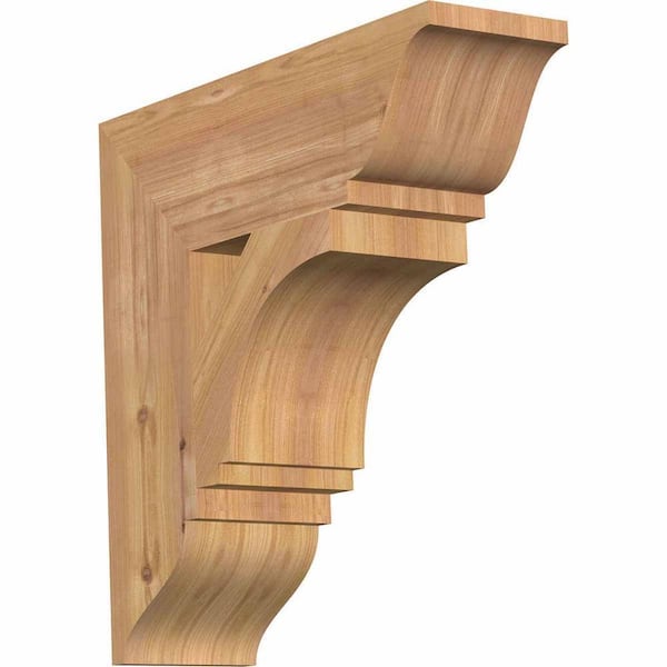 Ekena Millwork 5.5 in. x 20 in. x 20 in. Western Red Cedar Imperial Traditional Smooth Bracket