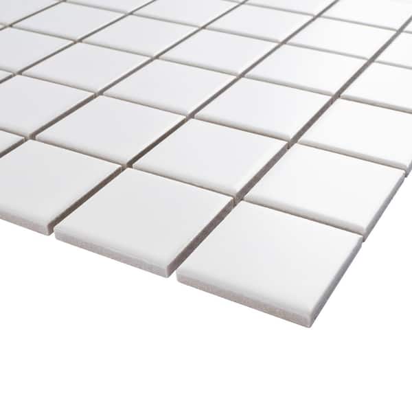 Beige Speckled Unglazed Porcelain Mosaic Square 2x2 Inch Porcelain